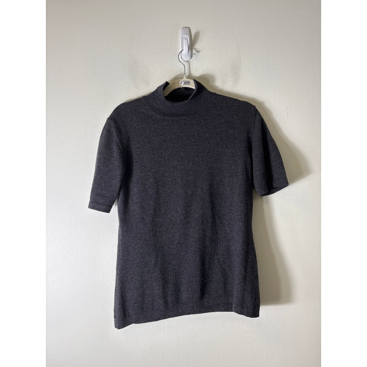 Escada Sport Charcoal Mock Neck Sweater Sz L