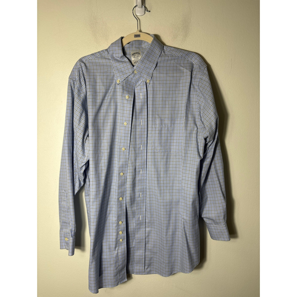 Mens Brooks Brothers Classic Non Iron Long Sleeve Shirt Sz 16.5/33