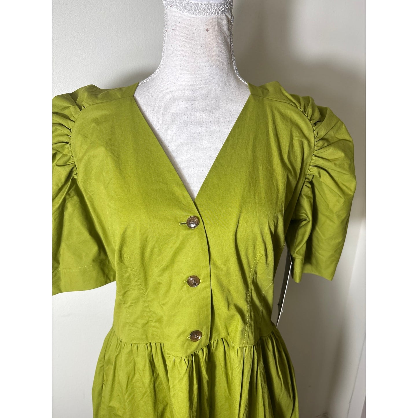 NWT Tuckernuck Woodbine Green Midi Dress Sz L