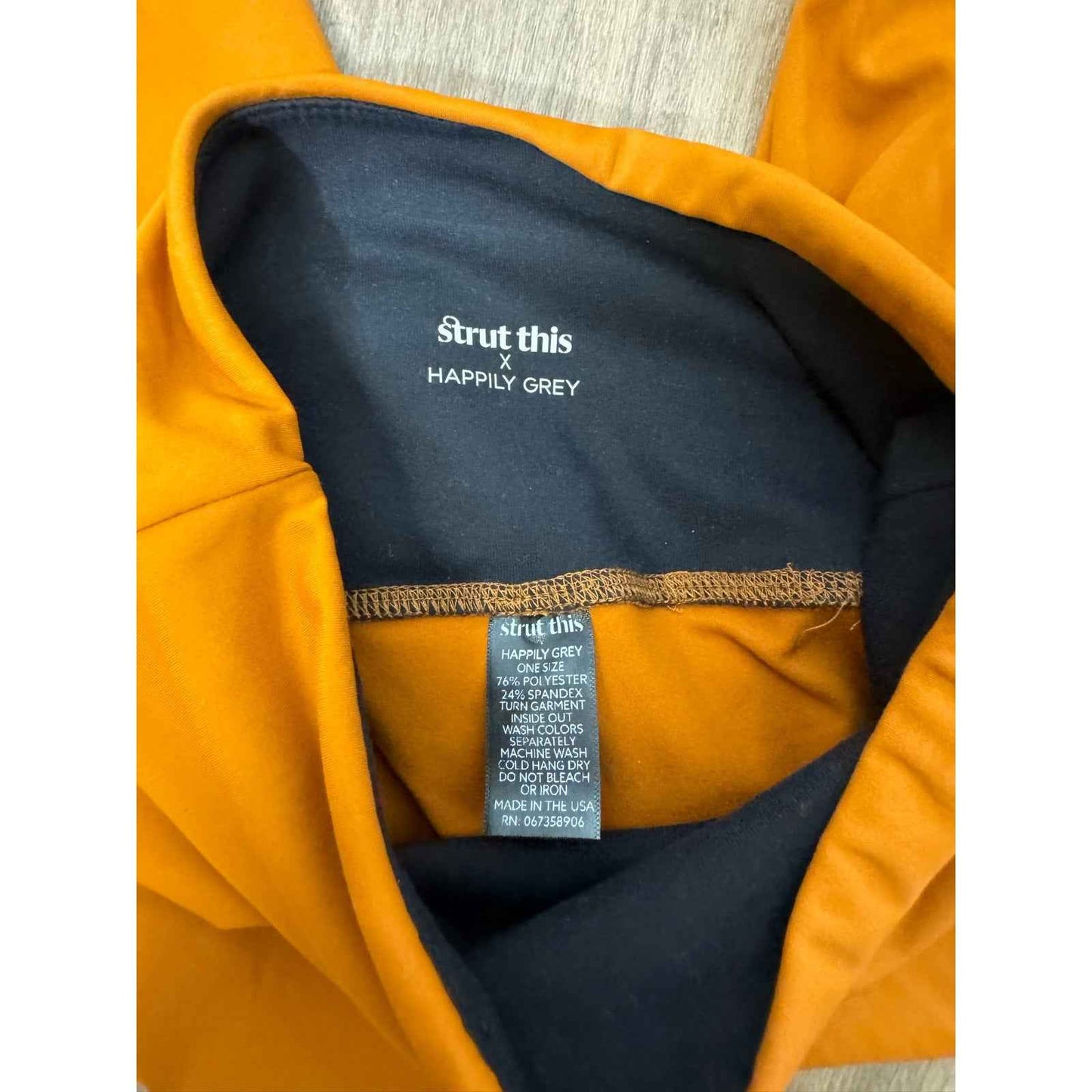 NWT Strut This Orange/Brown Exercise Legging Sz XS