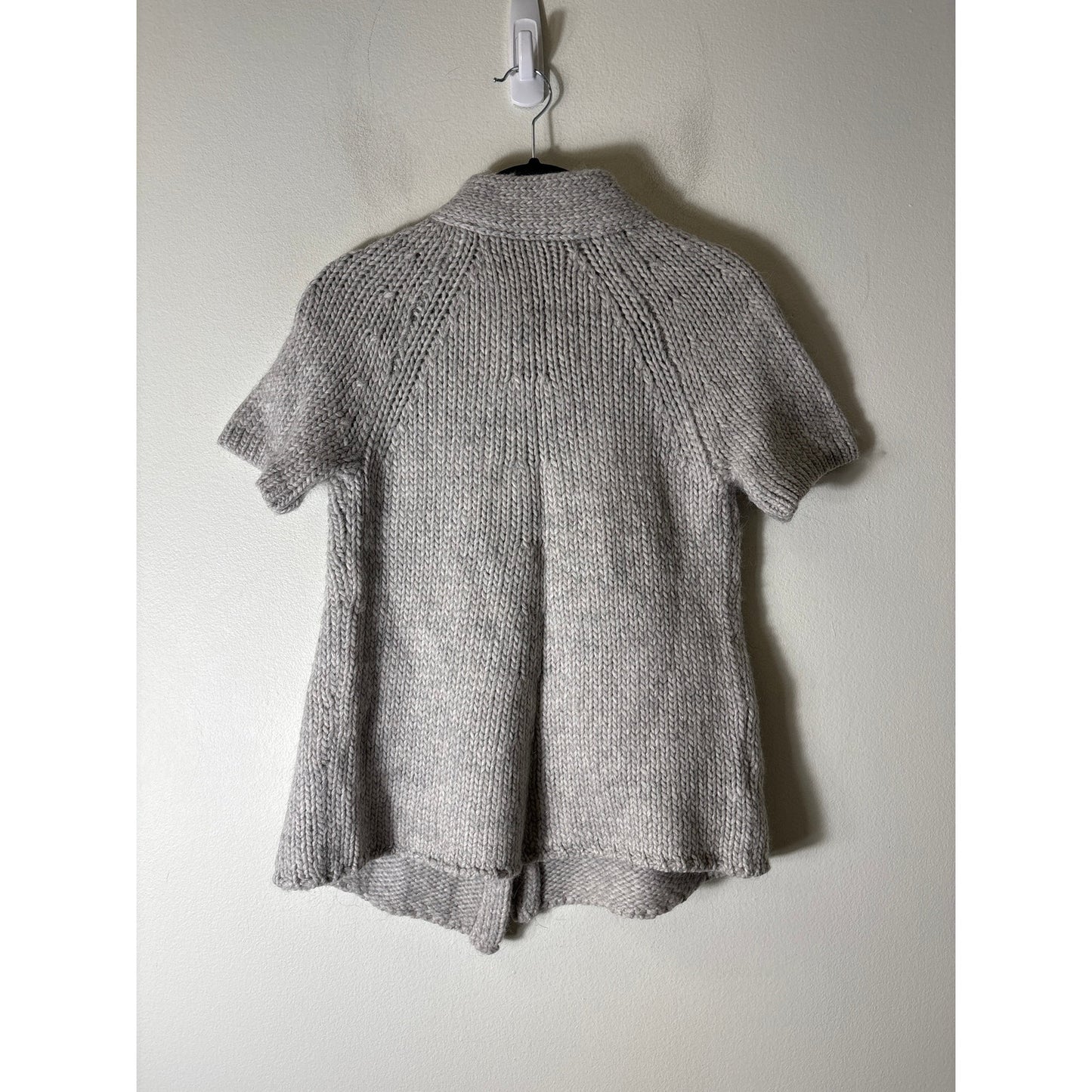 Loft Gray With Silver Thread Sweater Sz XS