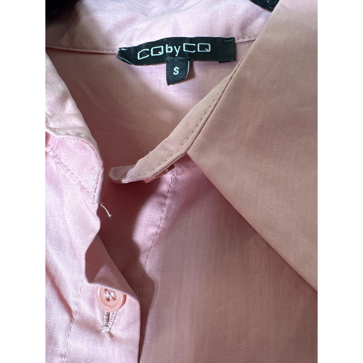 CQ by CQ Blush Button Up Long Sleeve Shirt Sz S