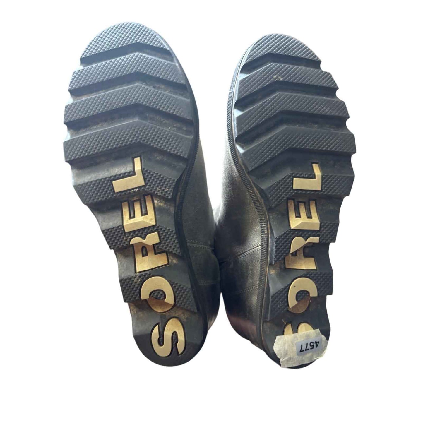 Sorel Gray Leather Wedge Zip Up Ankle Boot Sz 8.5