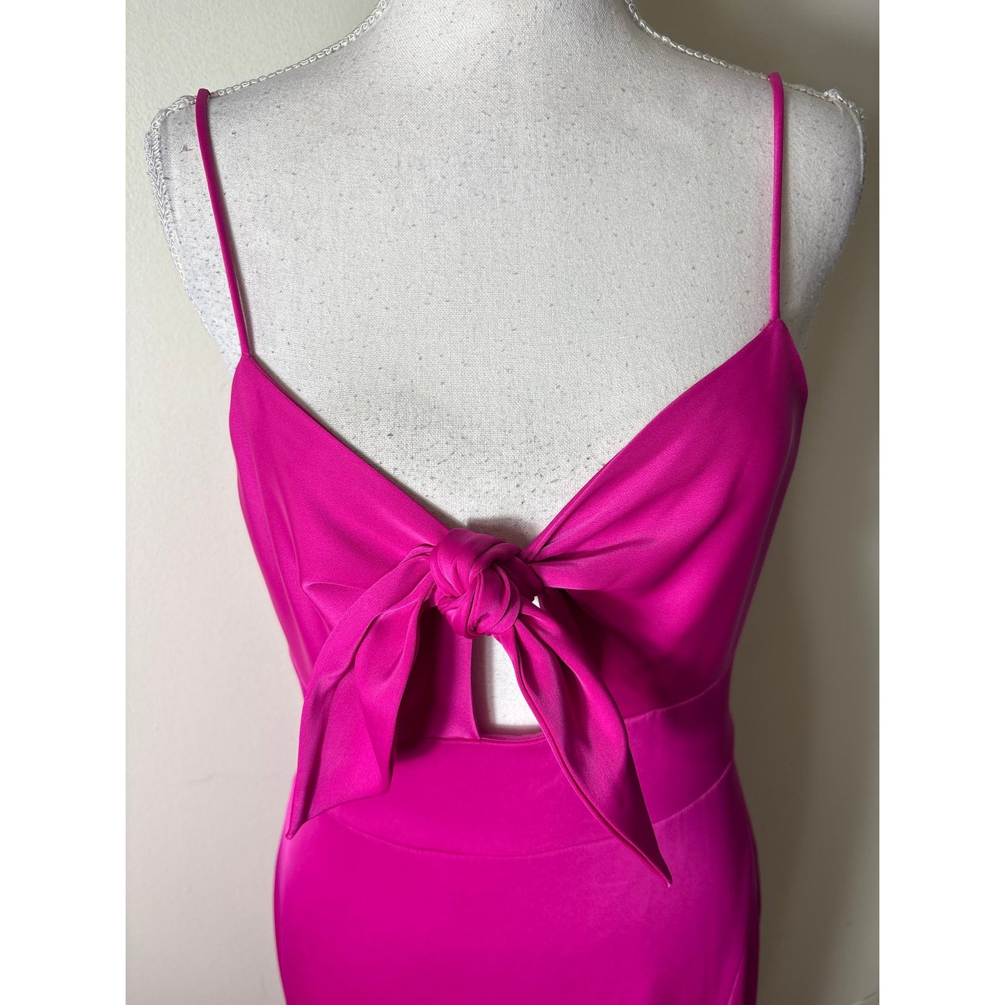 Aiden by Aiden Maddox Fushia Floor Length Gown Sz 2