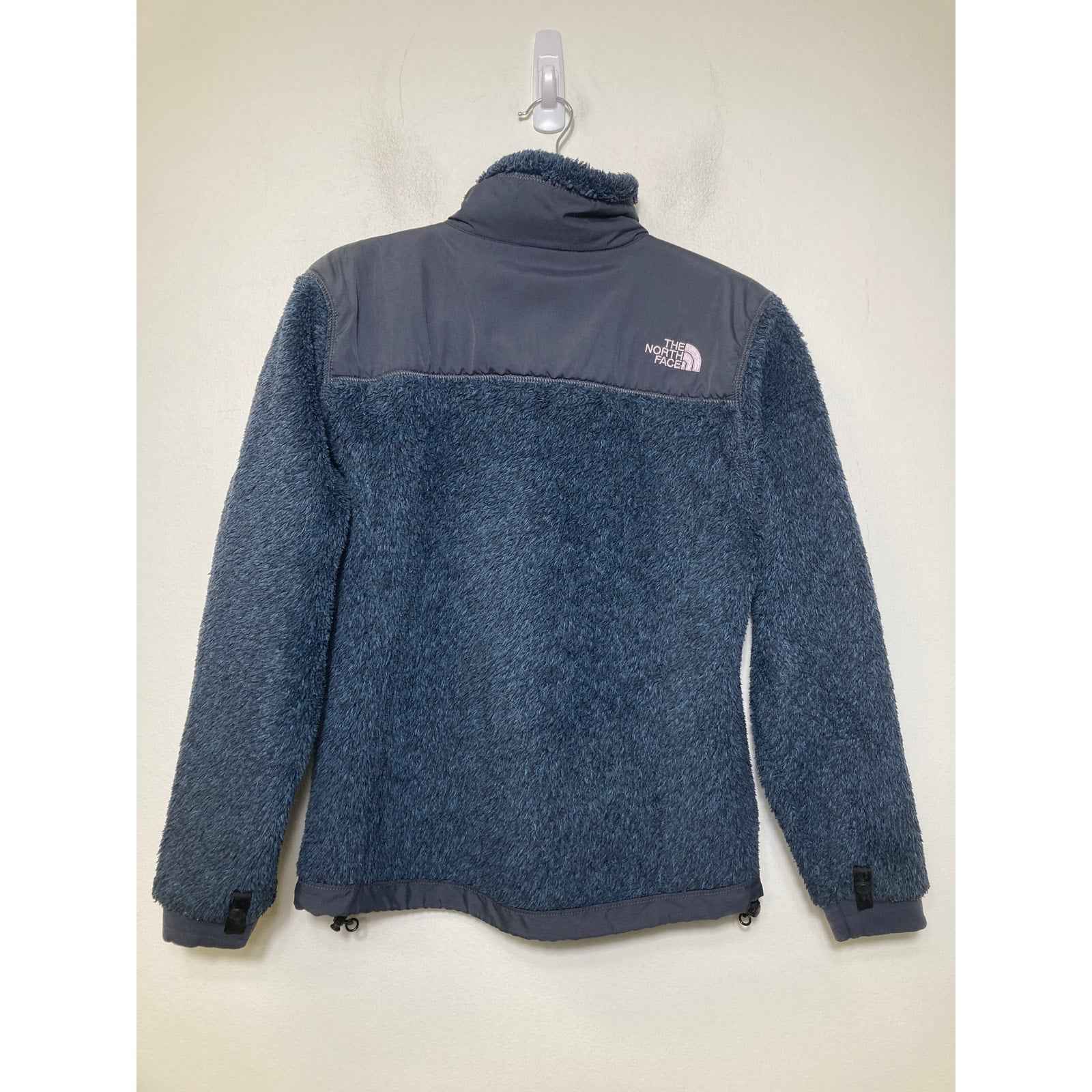 North Face Navy Fleece Zip Up Jacket Sz S