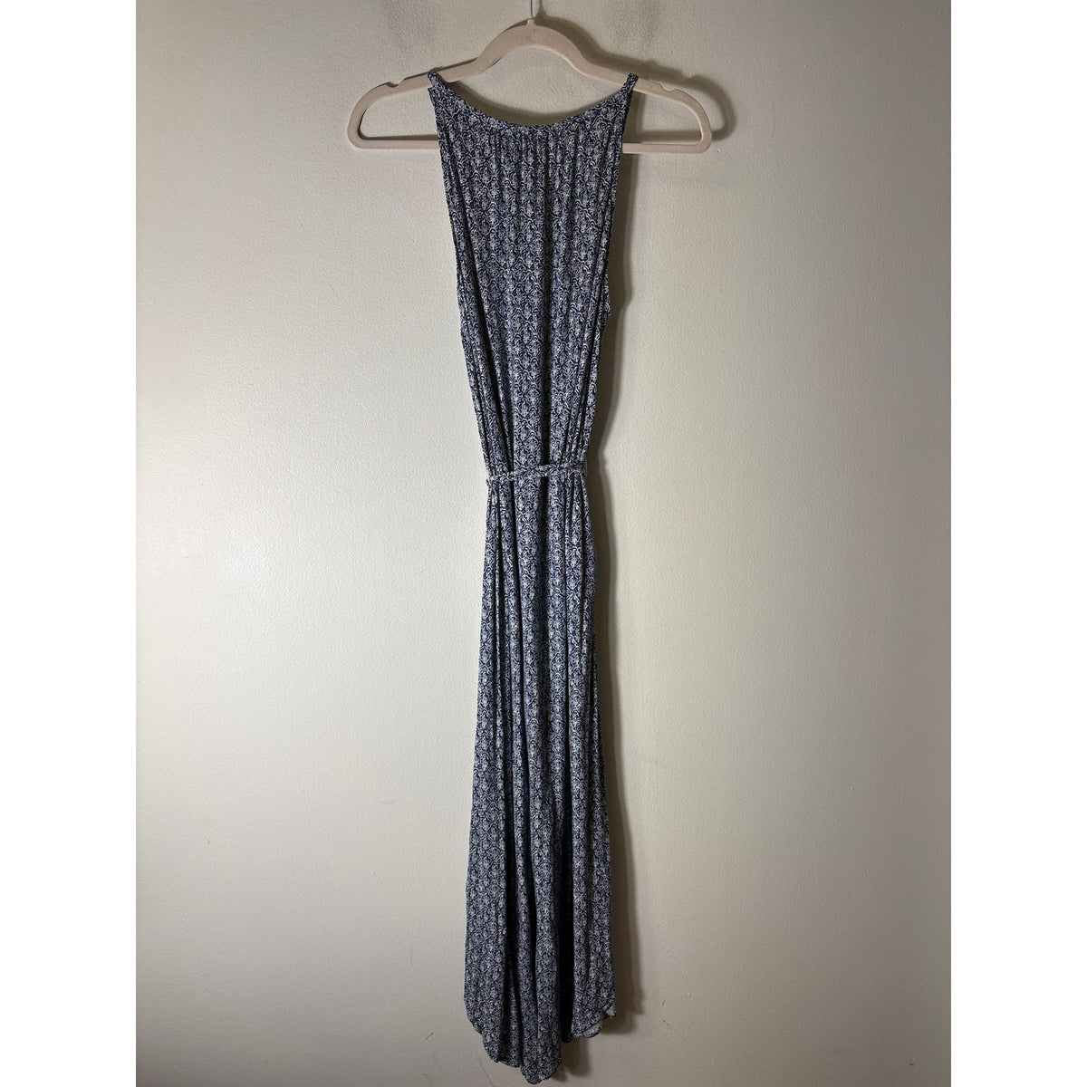 Soft Navy And White Maxi Dress Sz S