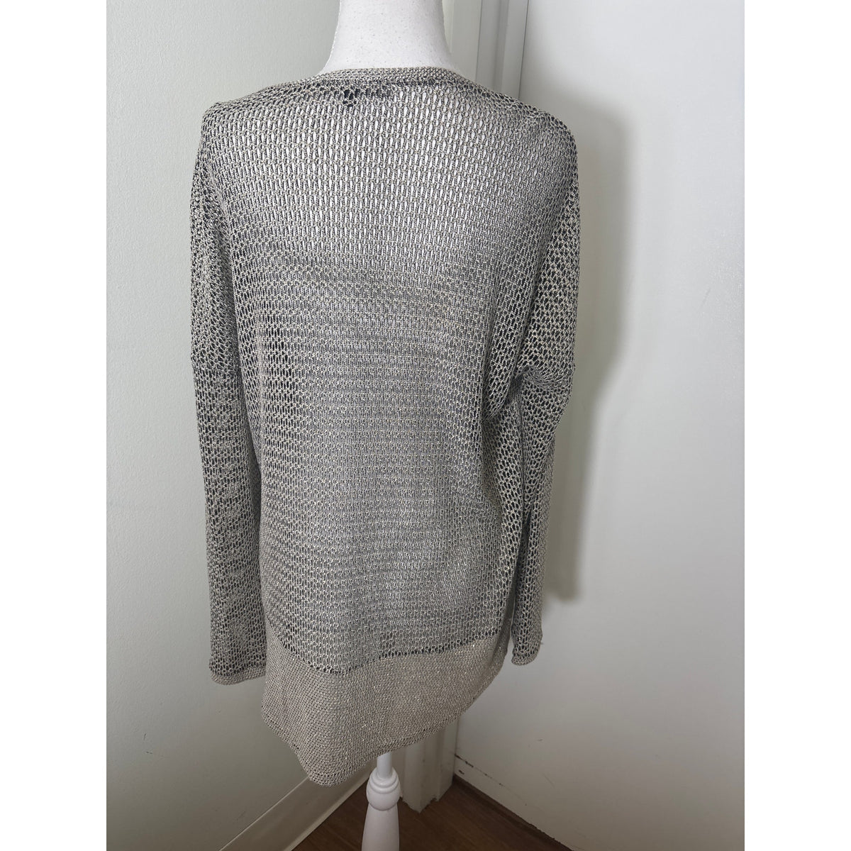 Generation Love Gold and Black Metallic Sweater Top Sz m/l