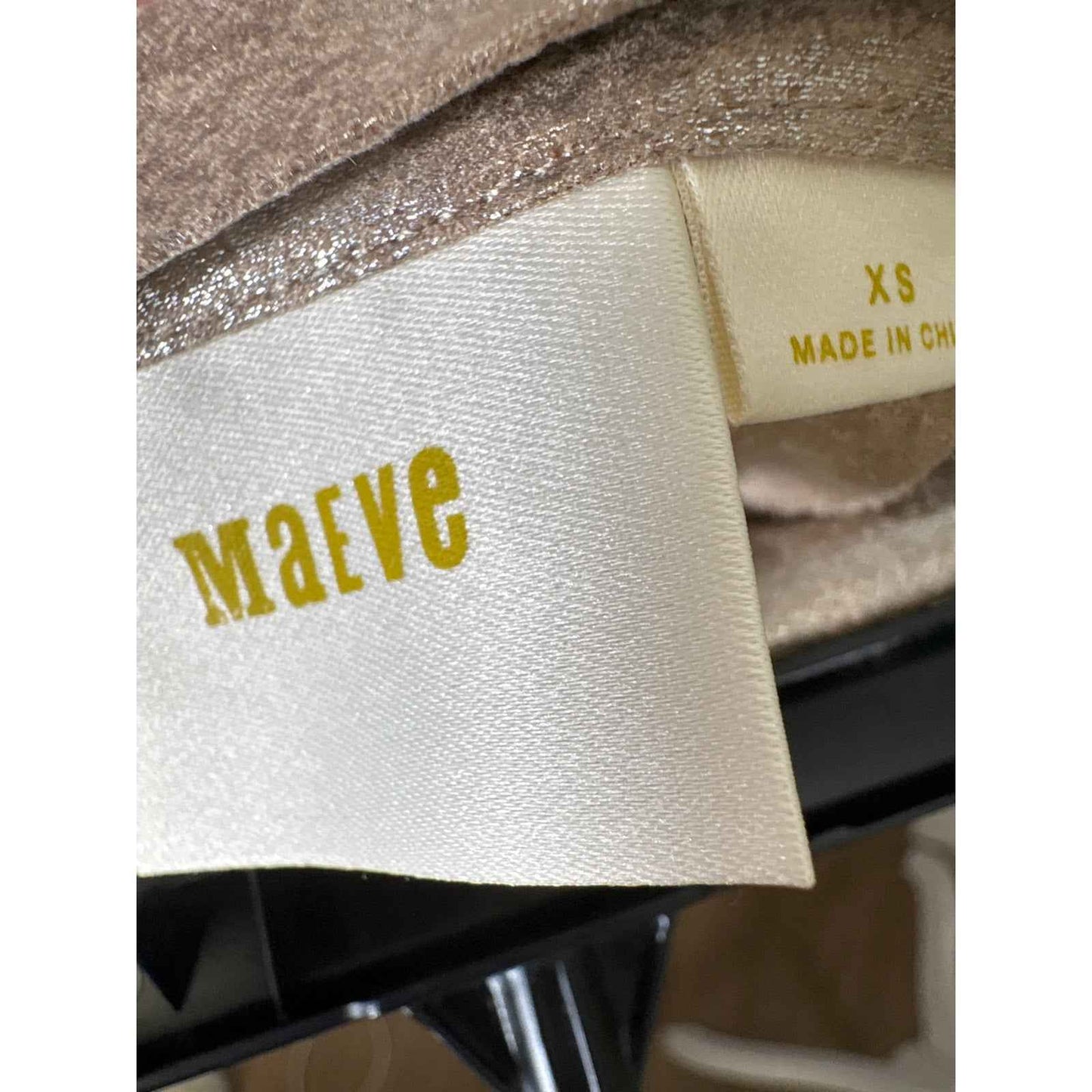 Maeve Gold Shimmer Mini Pleat Midi Skirt Sz XS