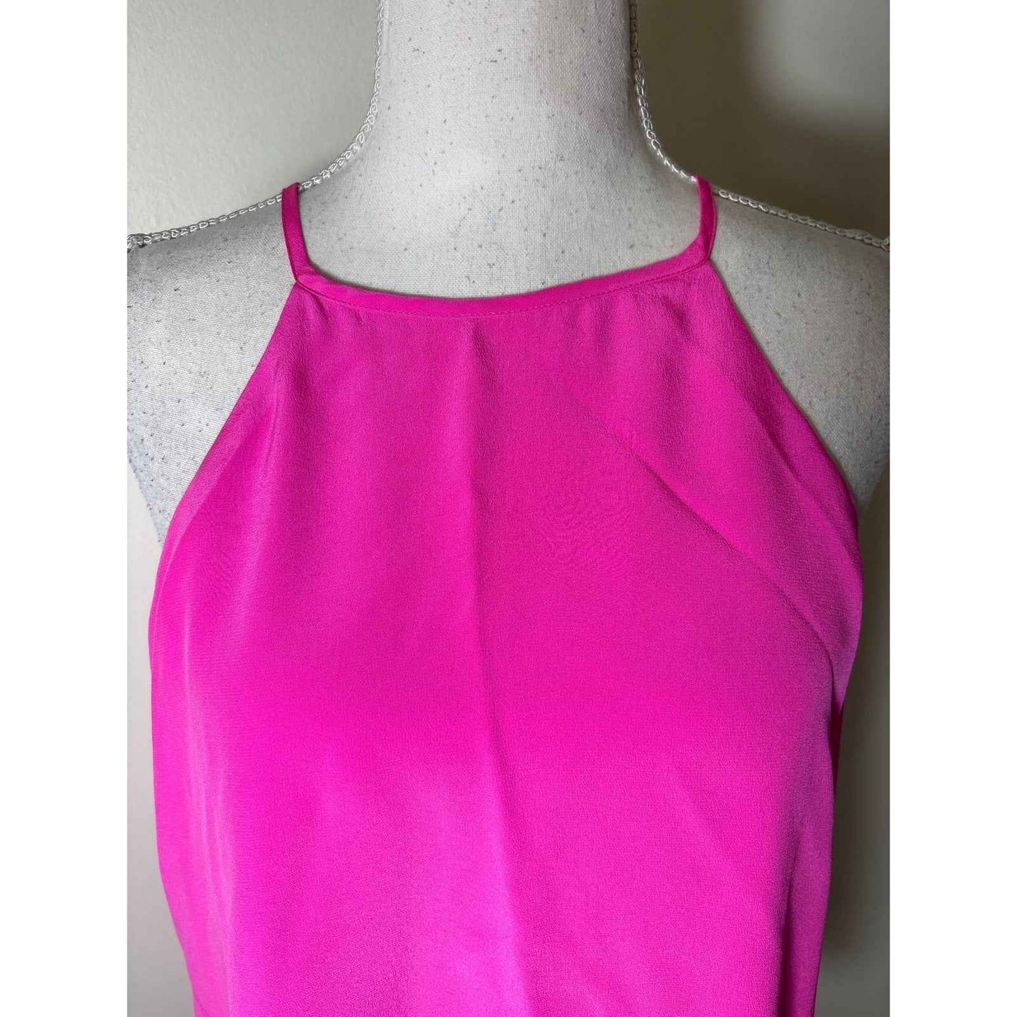 Lavender Brown Hot Pink Strappy Camisole Sz M