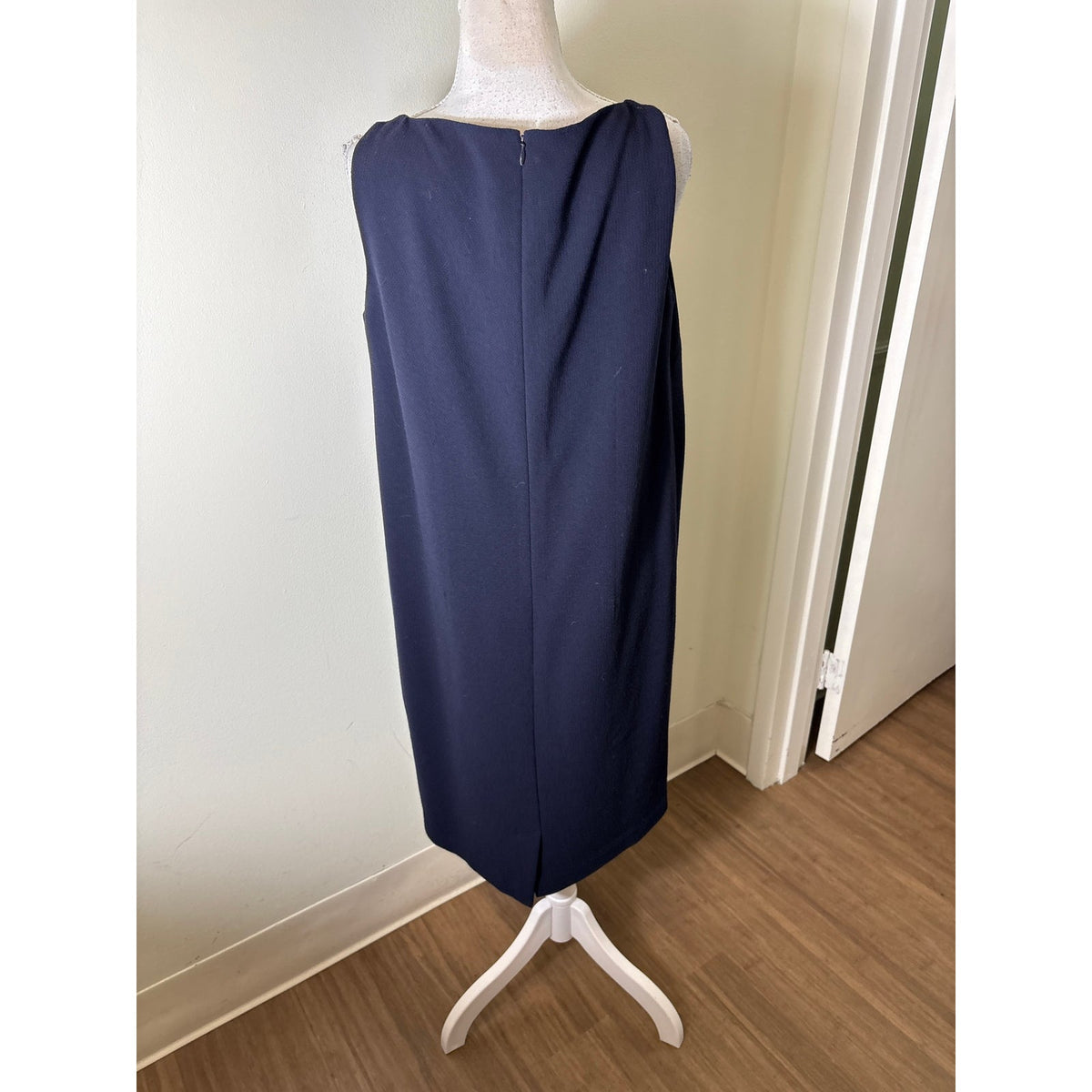 Lafayette 148 Black Sleeveless Midi Dress Sz 14