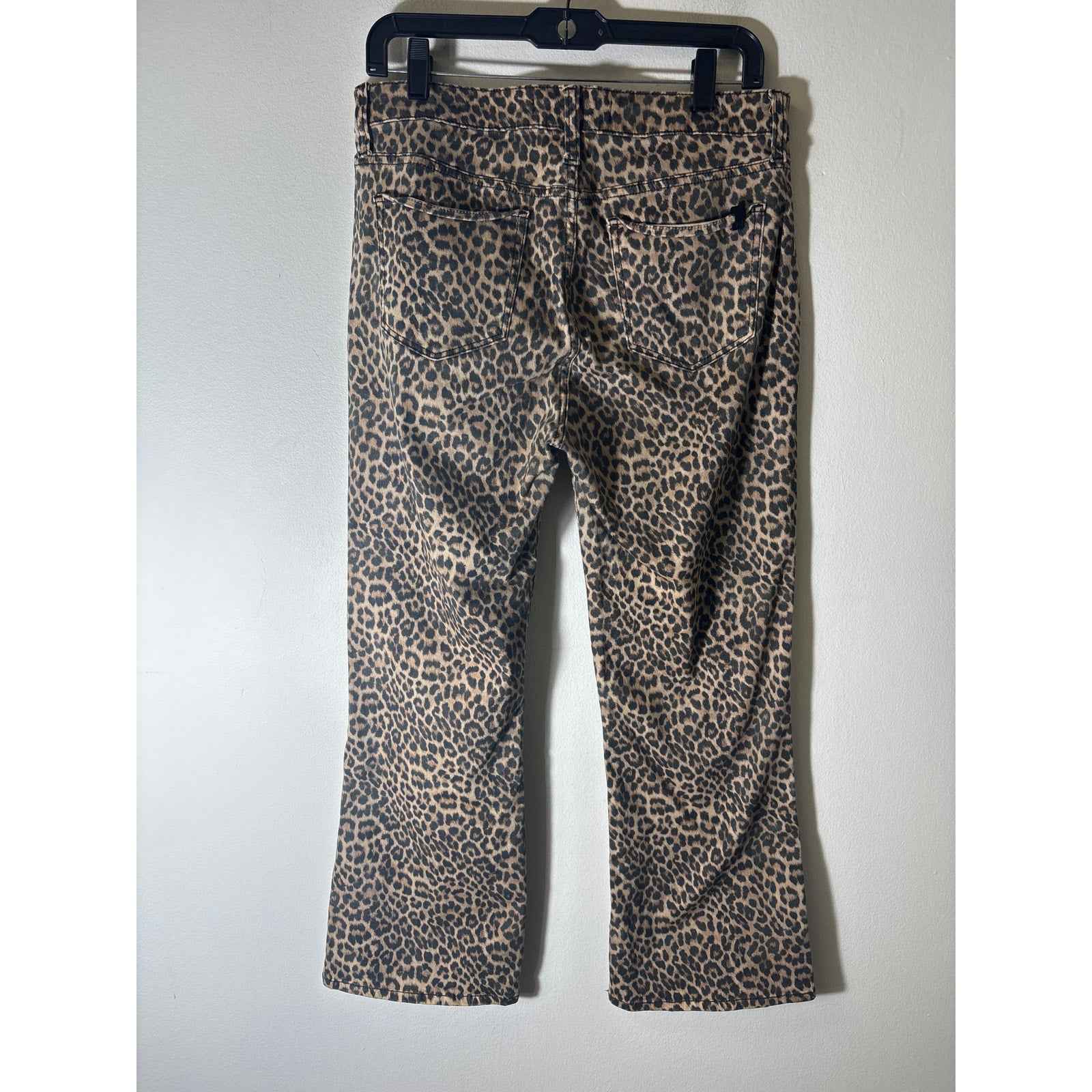 Joe's Brown Cheetah Print "The Callie" High Rise Cropped Boot Sz 29