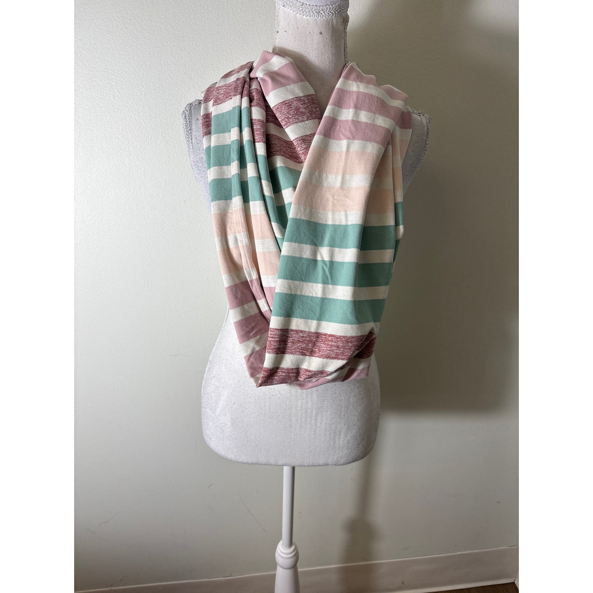 Lululemon Pink Stripe Scarf Sz OS
