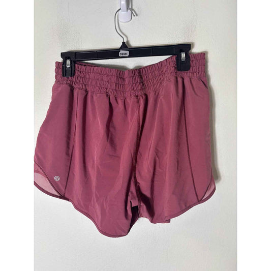 Lululemon Muted Red Athletic Shorts with 3 Inch Inseam Sz 10