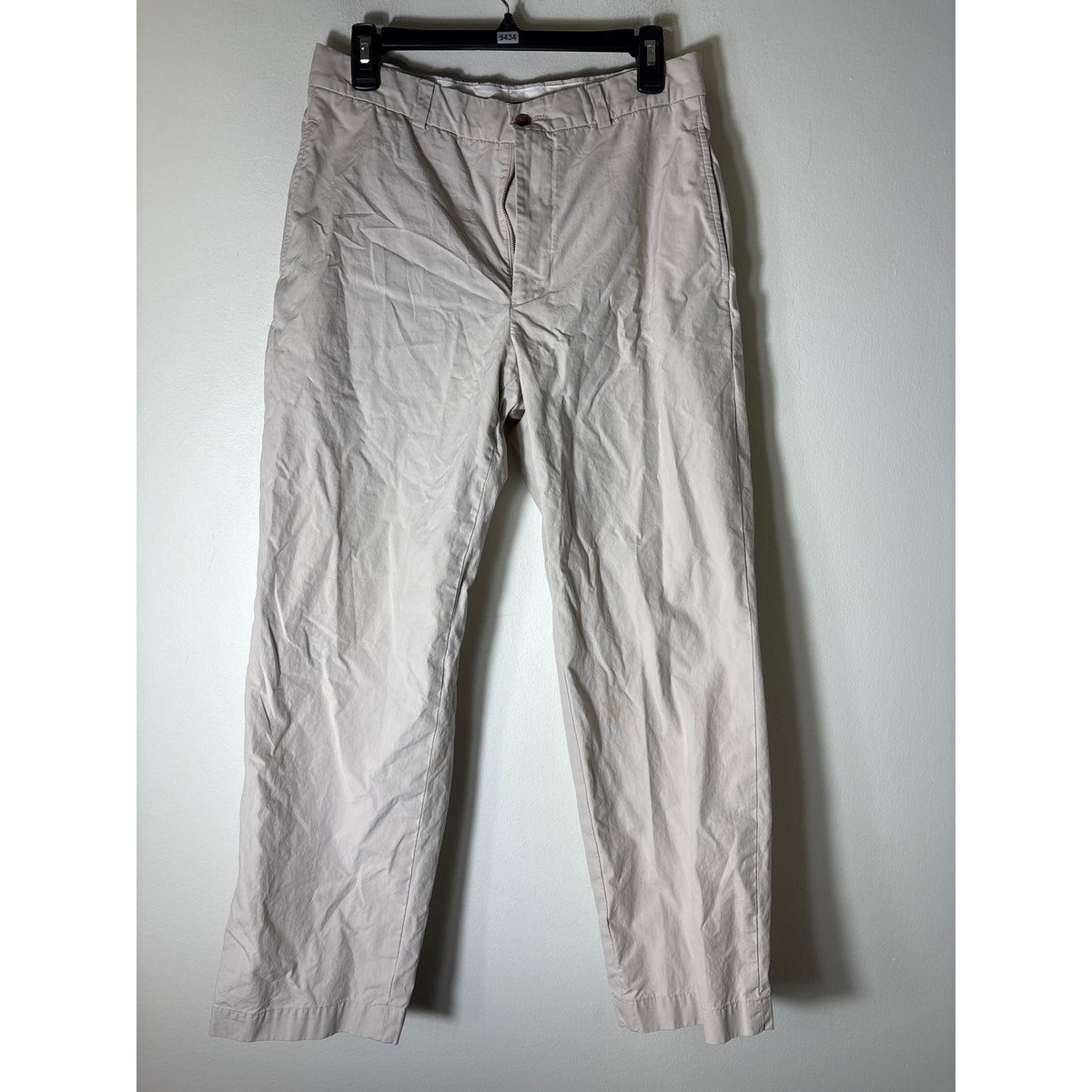Mens Brooks Brothers Stone Cotton Pants W32/L30