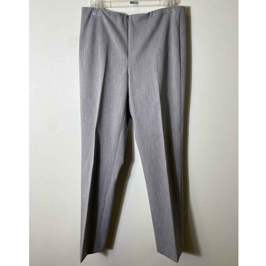 Peace of Cloth Gray Flat Front Cropped Dress Pants Sz 8