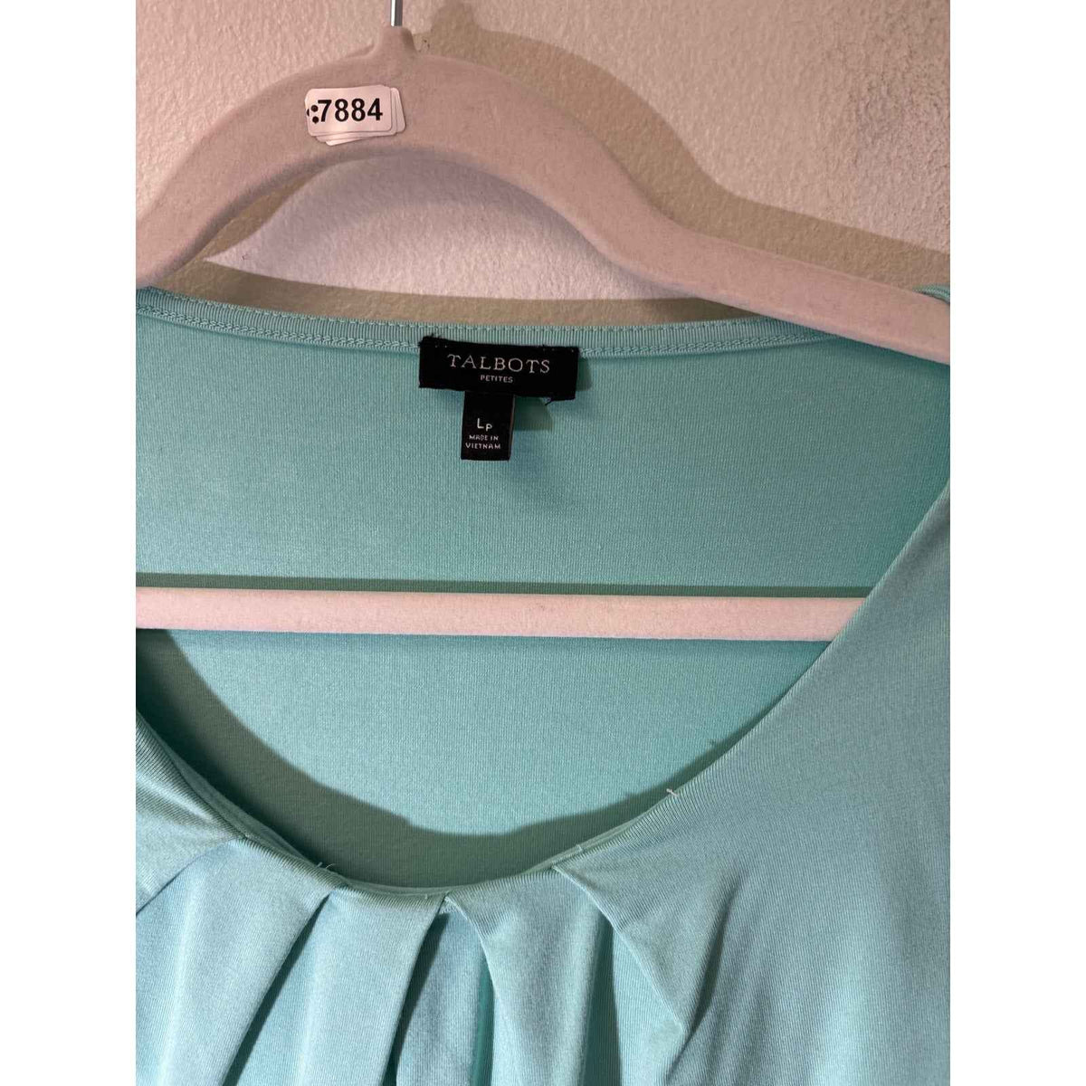 Talbots Aqua Scoop Neck Long Sleeve Tee Sz LP