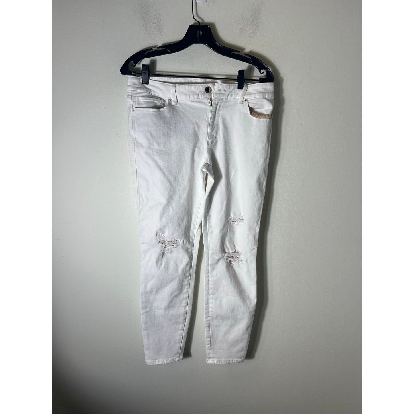 Madewell White 10" high rise Skinny Jeans Sz 31
