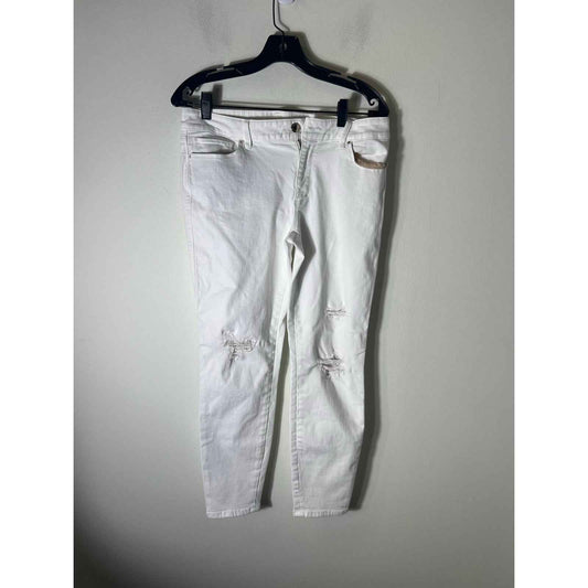 Madewell White 10" high rise Skinny Jeans Sz 31
