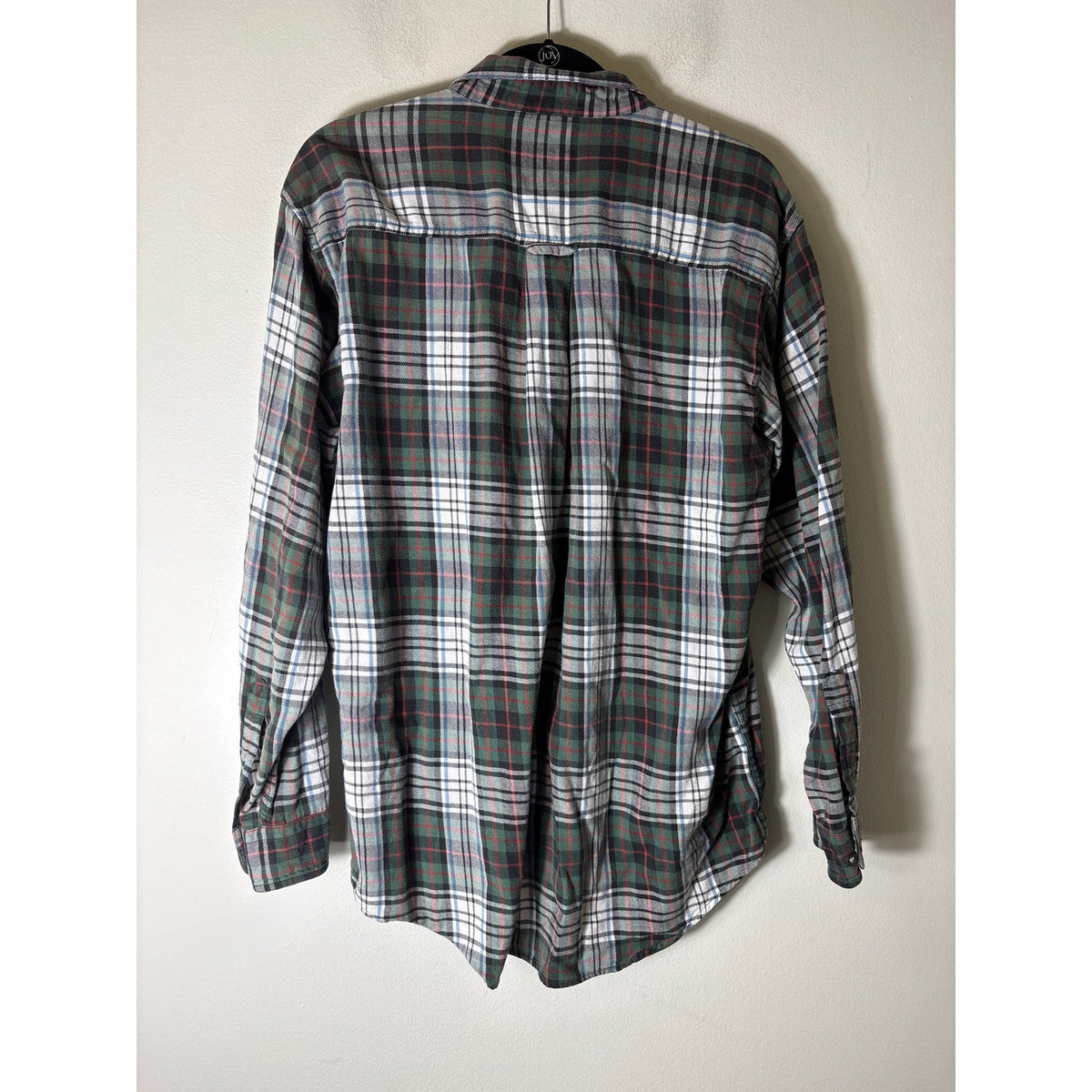 Mens Woolrich Green Plaid Long Sleeve Button Down Shirt Sz L