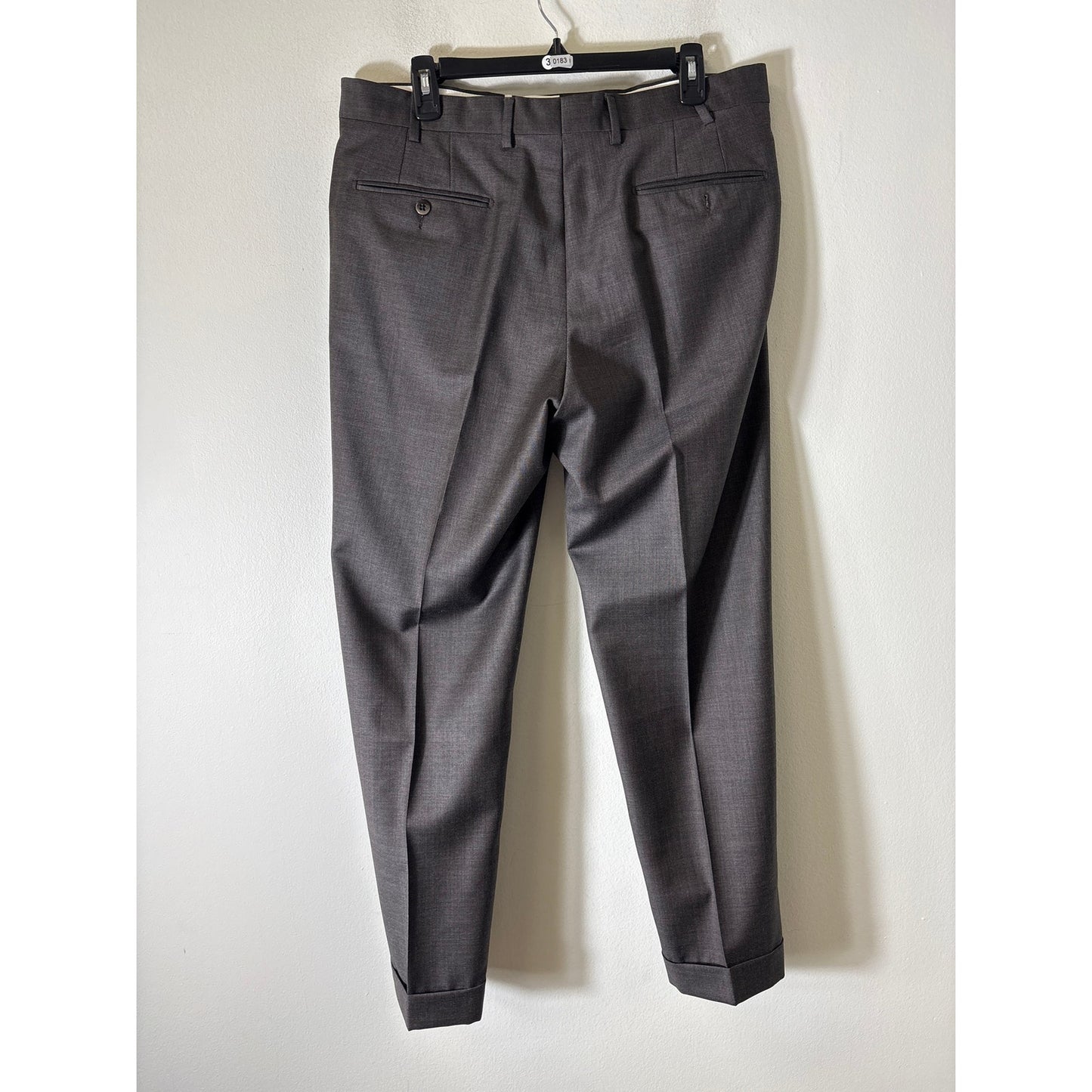 Mens Zanella Gray Noah Dress Slacks Sz 34
