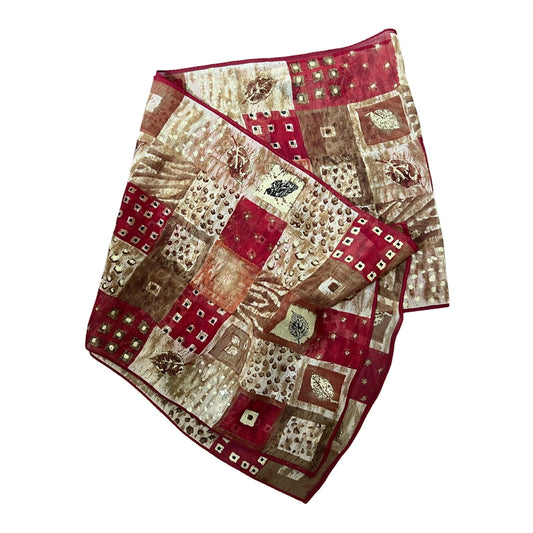 Fall Pattern Scarf Small (Rectangle)