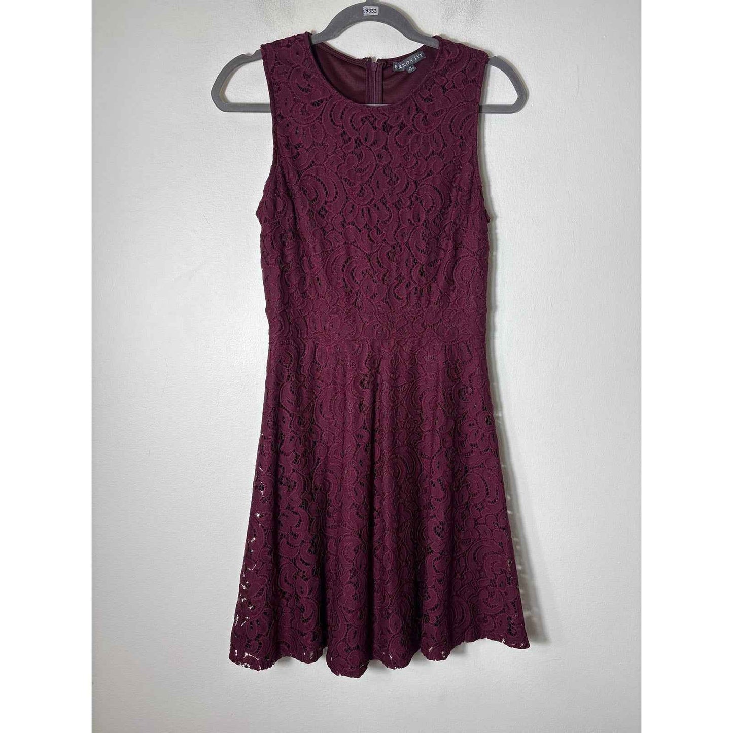 Brixon Ivy Maroon Sleeveless A-Line Knee Length Dress Sz M