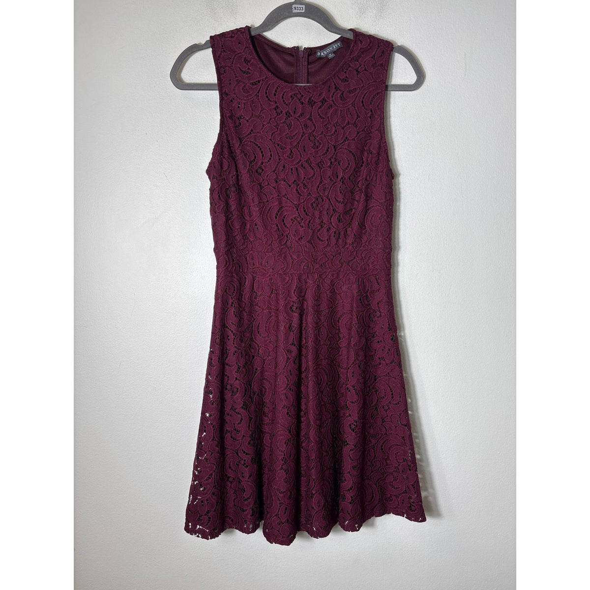 Brixon Ivy Maroon Sleeveless A-Line Knee Length Dress Sz M