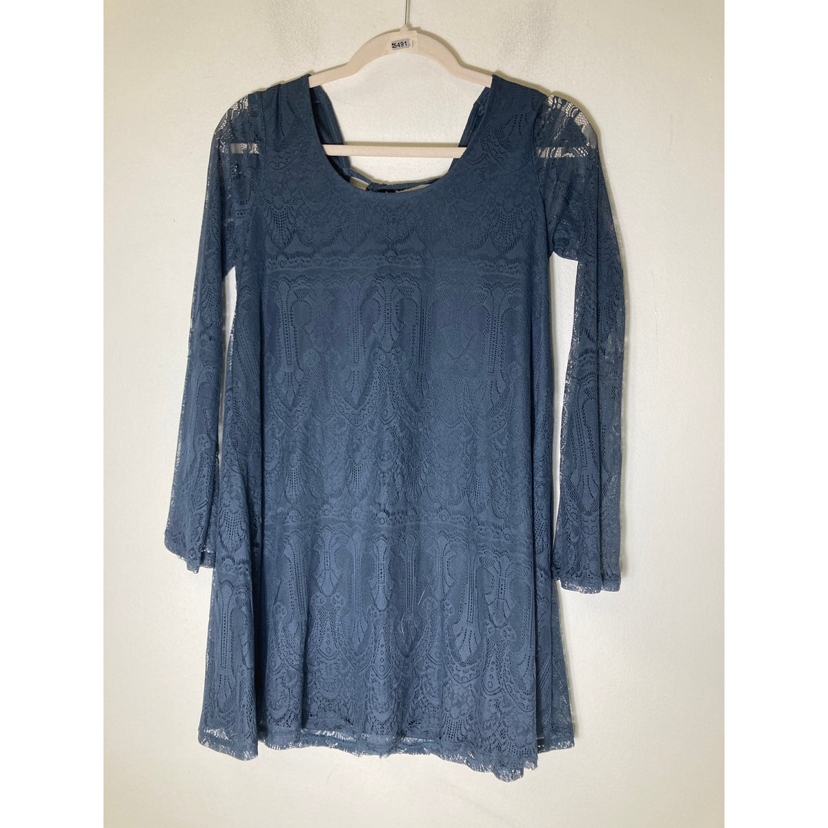 Alter'd State Cornflower Blue Long Sleeve Mini Dress Sz S