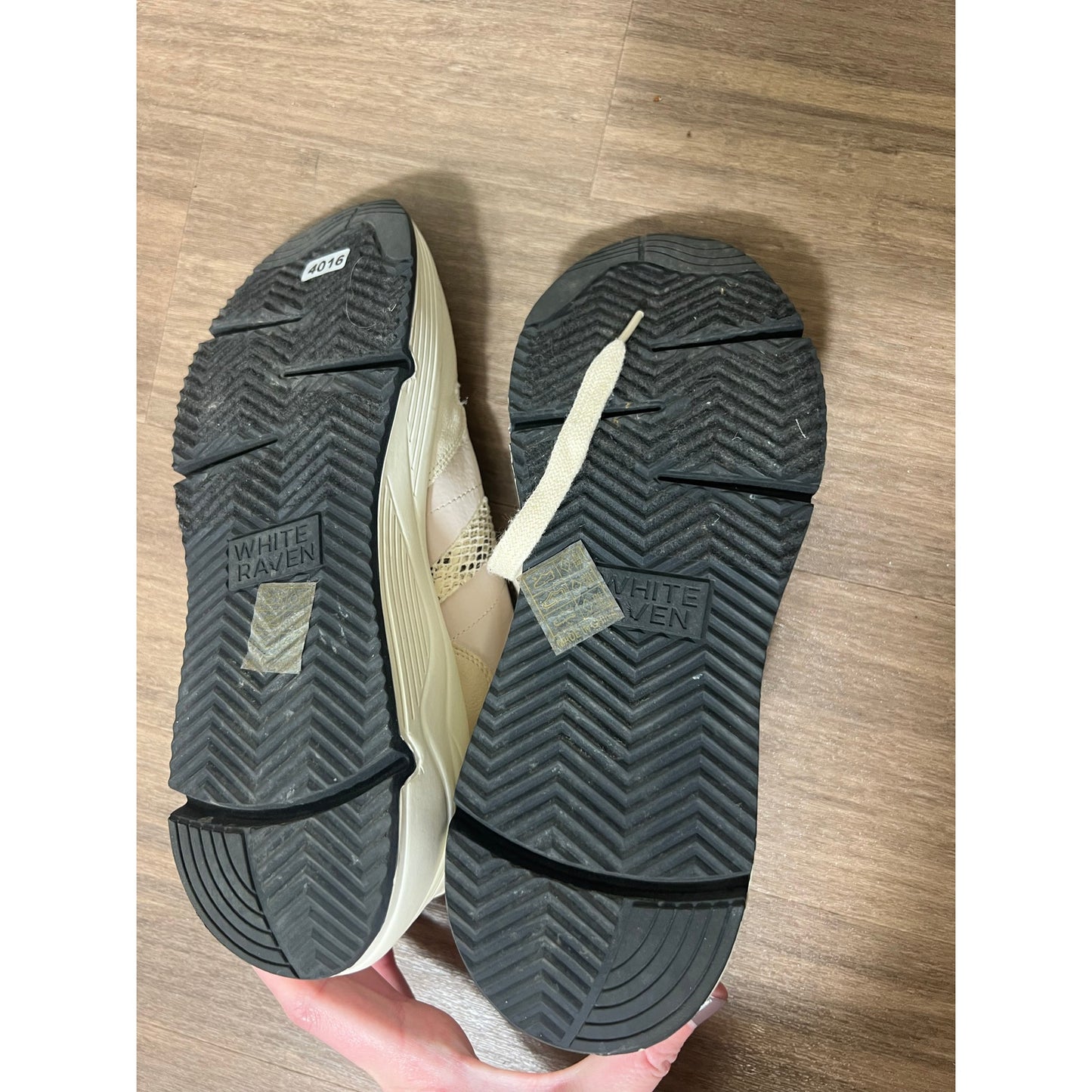 White Raven Sneakers Sz 7