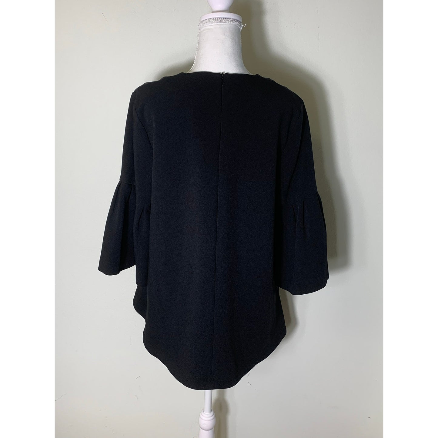 Edit Black Bell Sleeve Top Sz L
