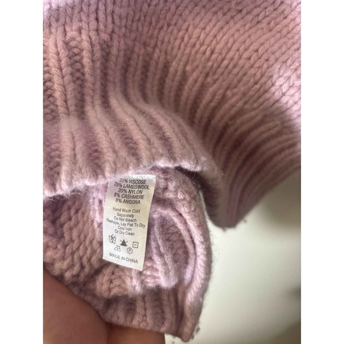 Marie Oliver Pinkish Purple Knit Long Sleeve Sweater Sz S