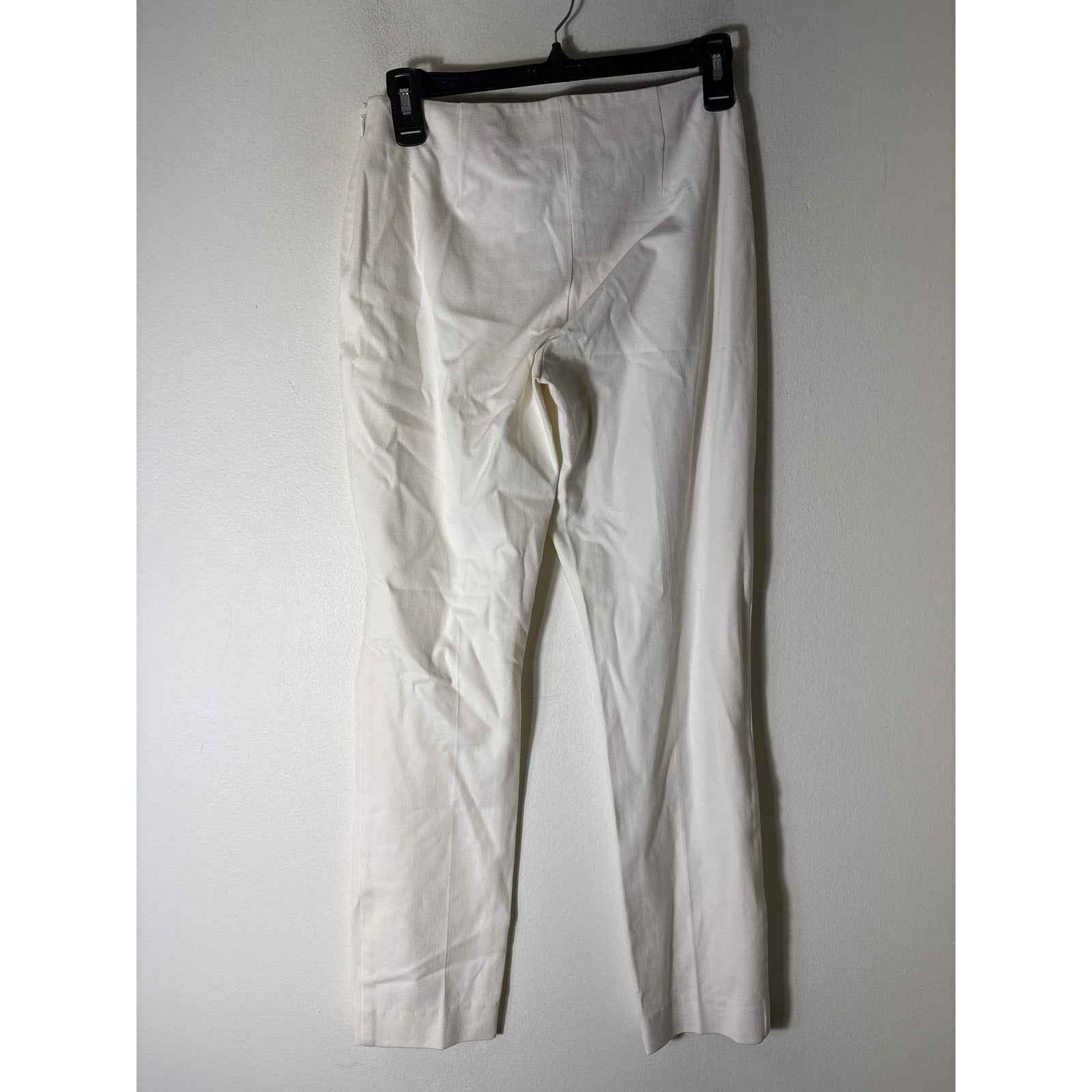 Elie Tahari White Straight Leg Ankle Pants Sz 2