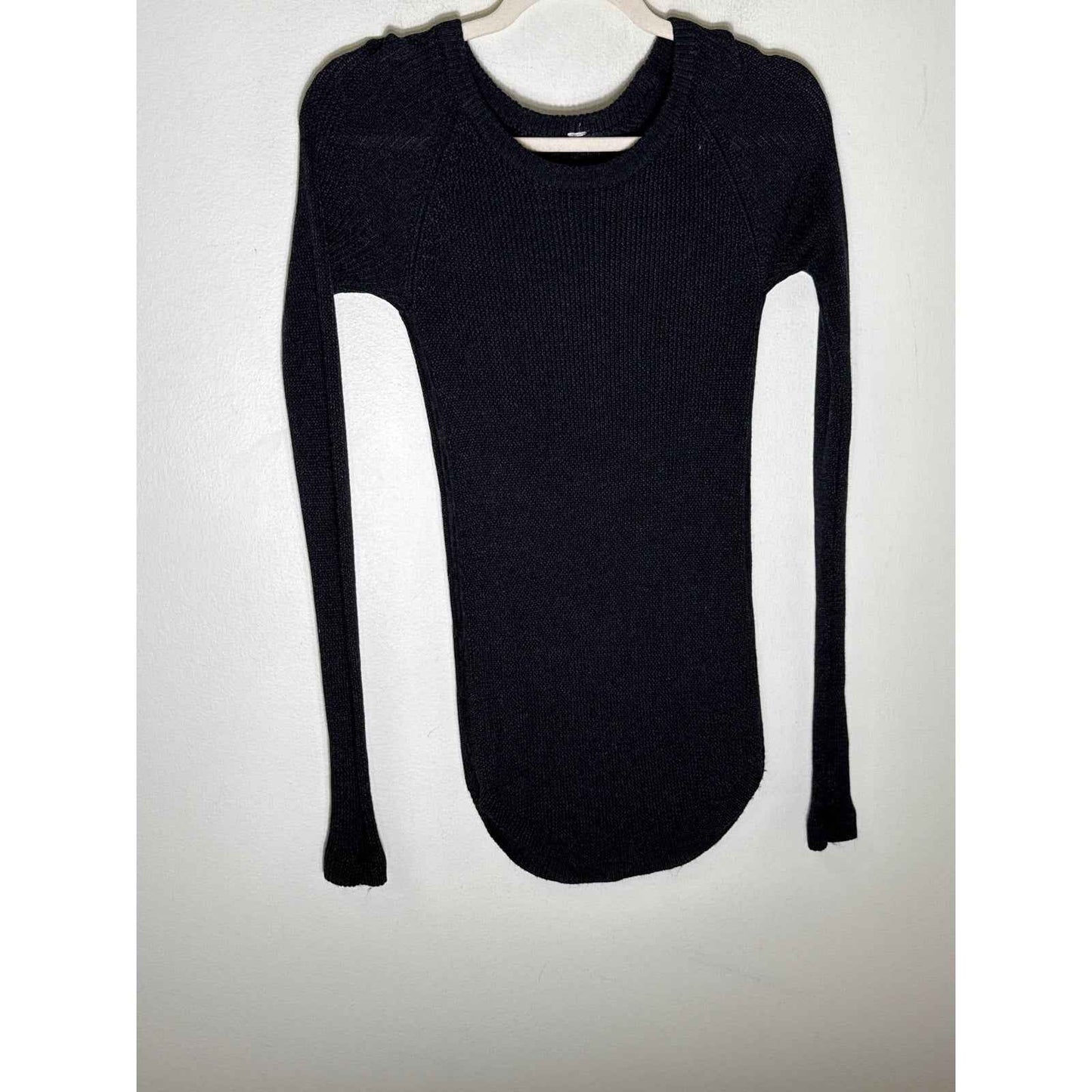 Lululemon Black Long Sleeve Knit Sweater Sz XS