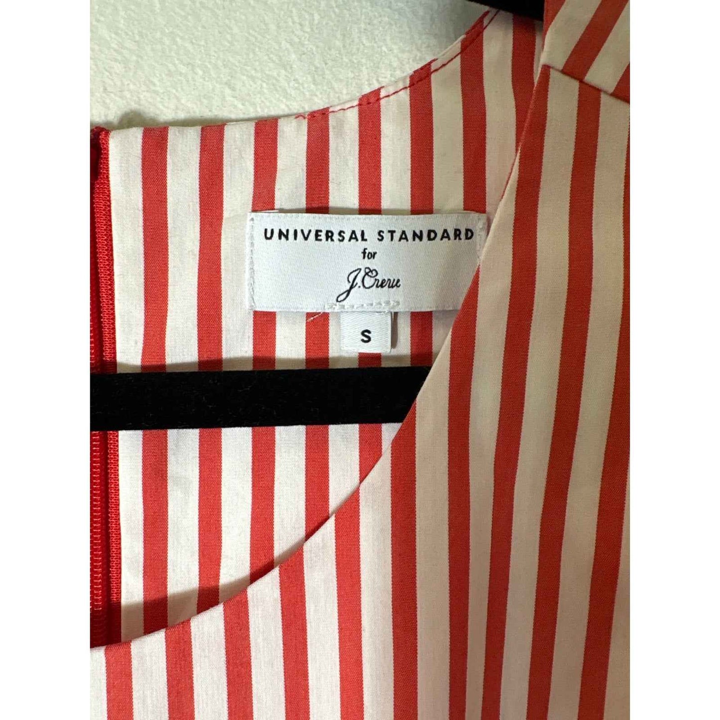 J. Crew Red White Stripe Short Sleeve Cotton Dress Sz S