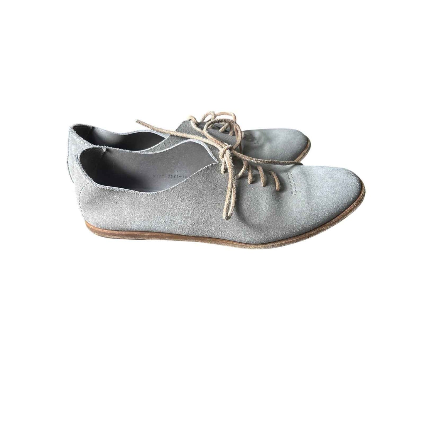 Pedro Garcia Gray Suede Lace Up SHOE Sz 38