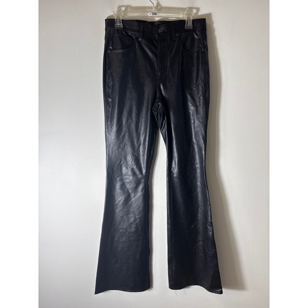 Veronica Beard Black Faux Leather Jeans Style Pants Sz 8