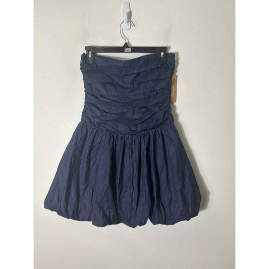 NWT Kourt Black Strapless Ruched Mini Dress Sz 4