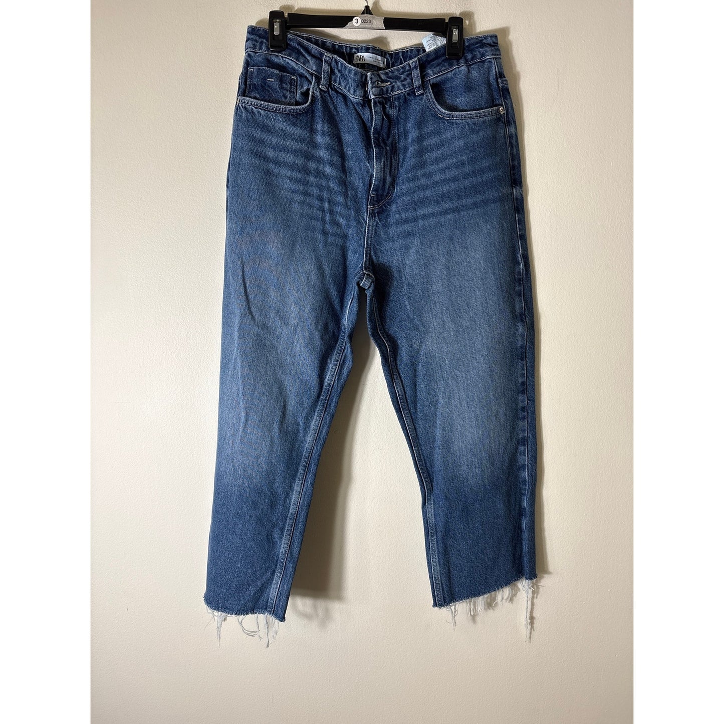 Zara High Waist Dark Wash Jeans Sz 12