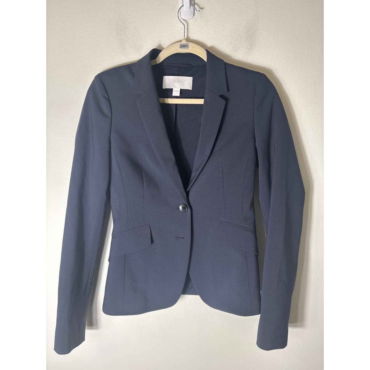 Boss Hugo Boss Black Pencil Skirt Suit Set Sz 2