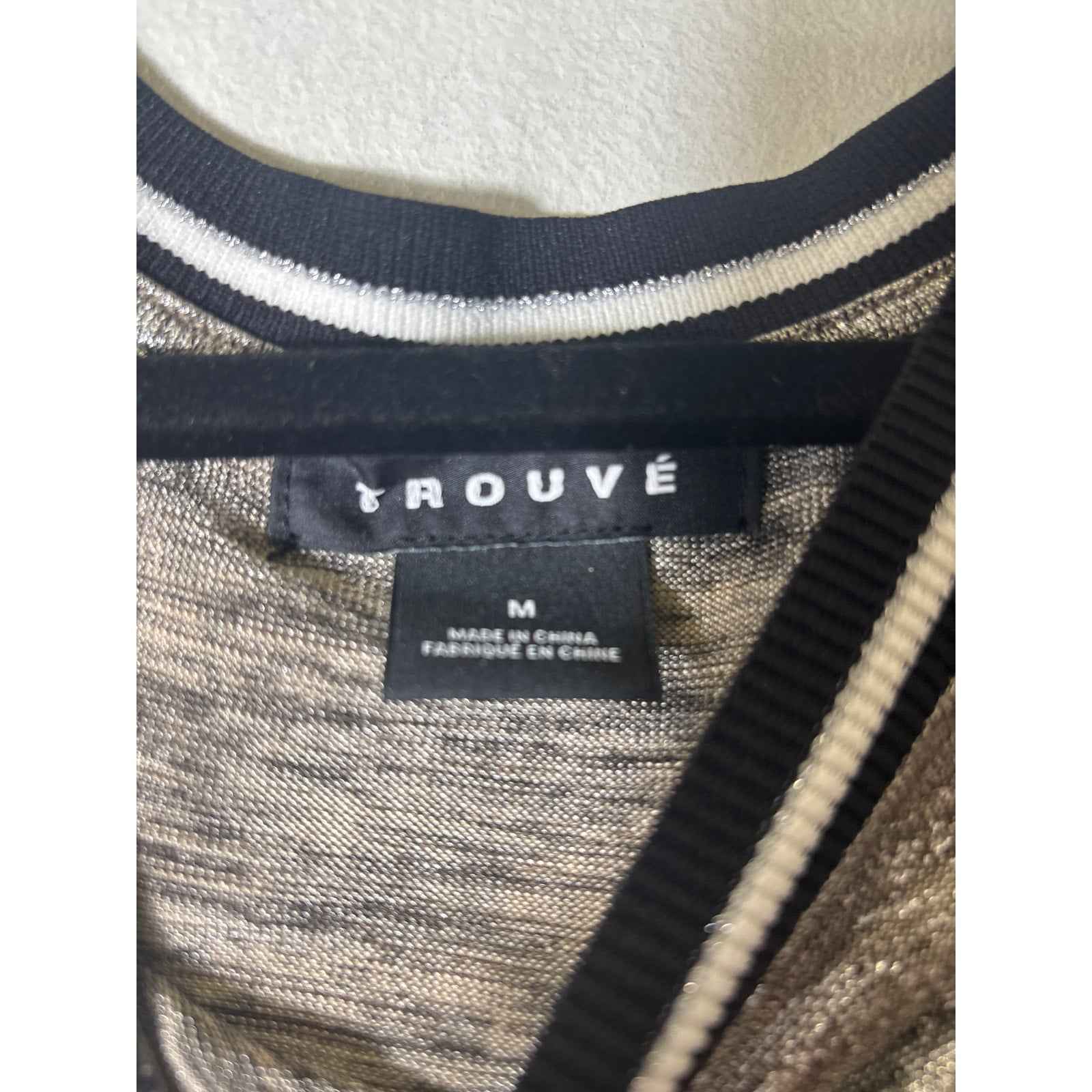 Trouve Metallic Sleevless Tank Sz M