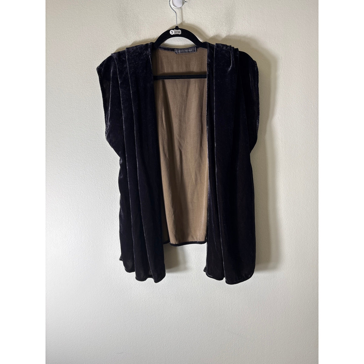 Cut Loose Dark Brown Open Front Cardigan OS
