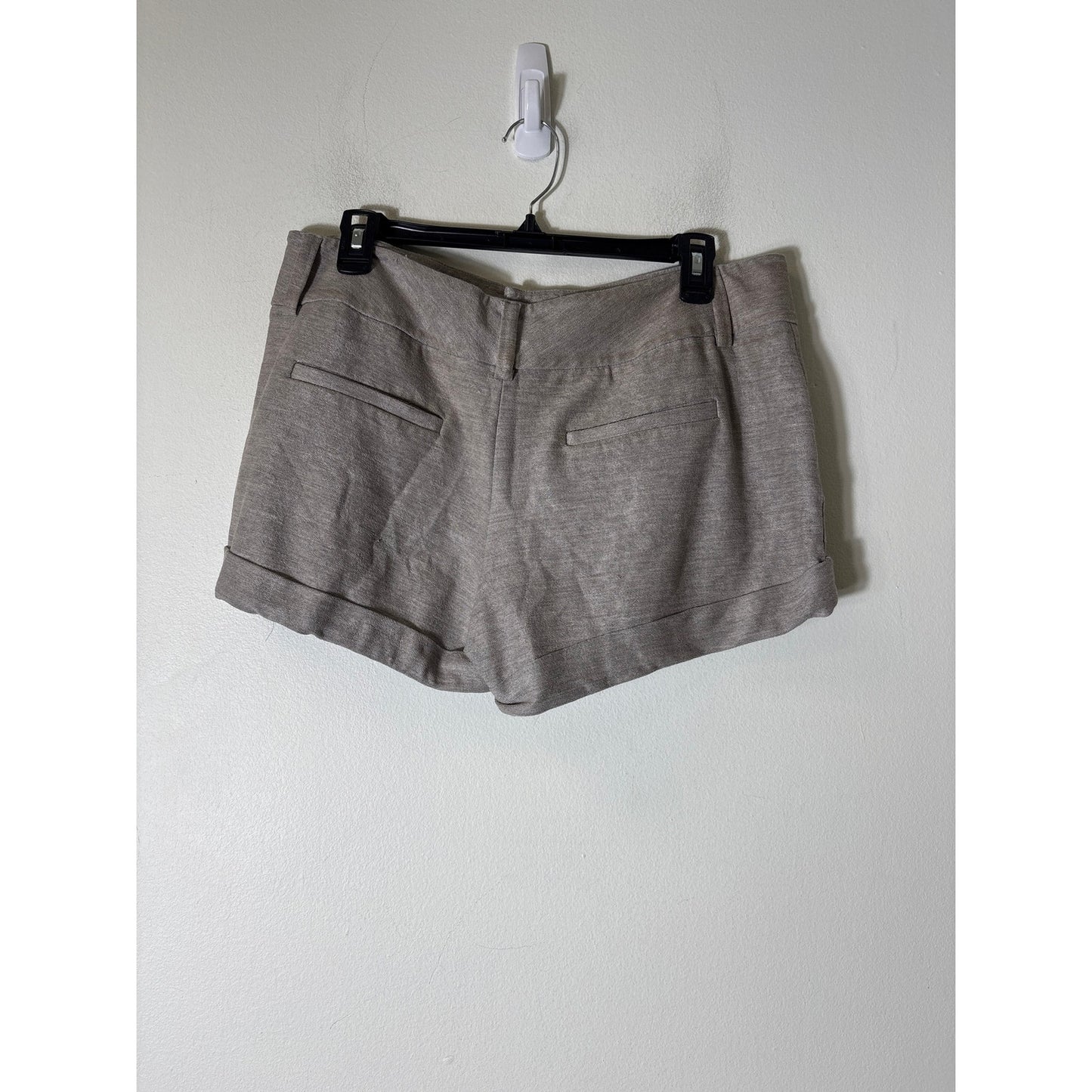 Alice + Olivia Brown Cuffed Shorts Sz 10