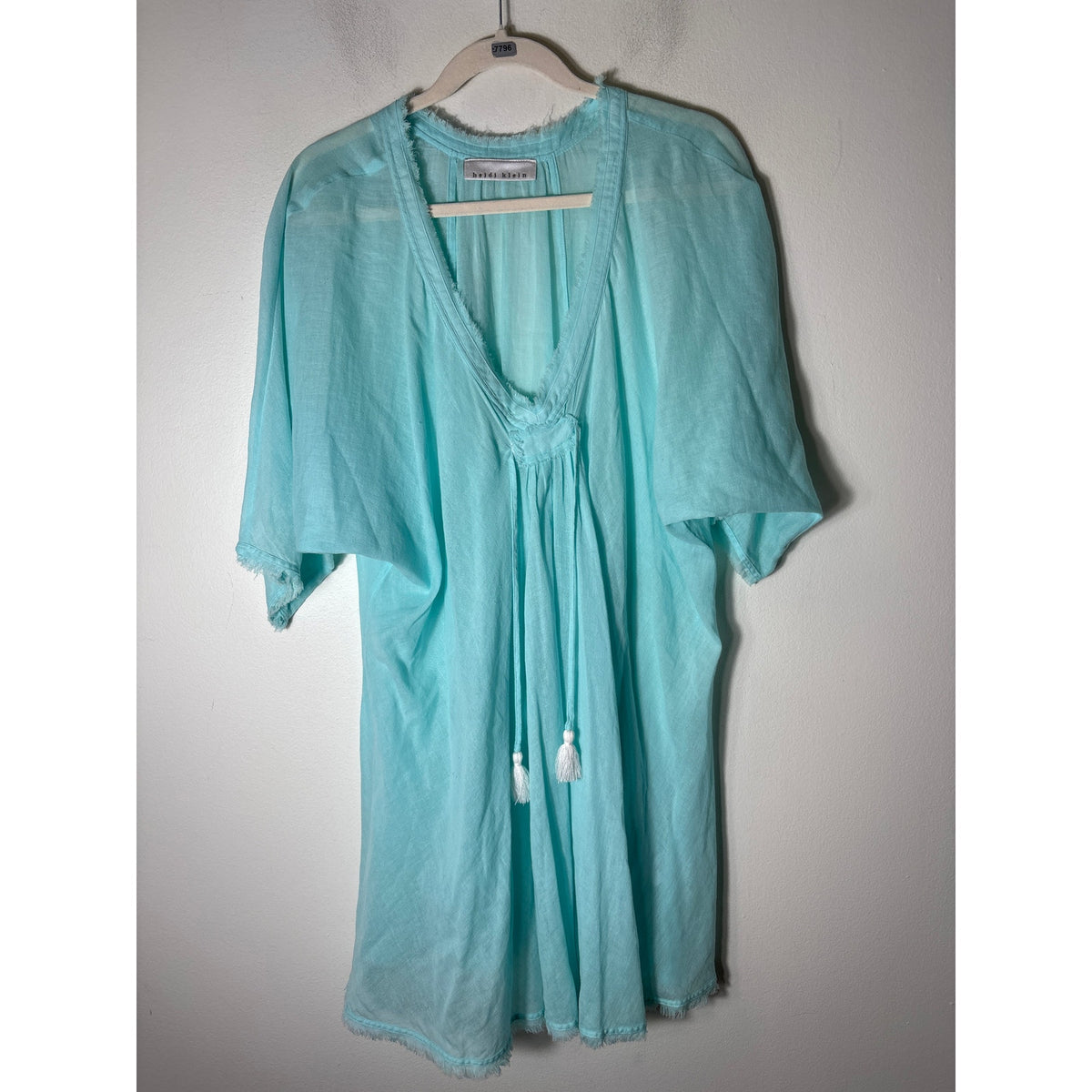 Heidi Klein Aqua Cover Up Dress Sz M/L