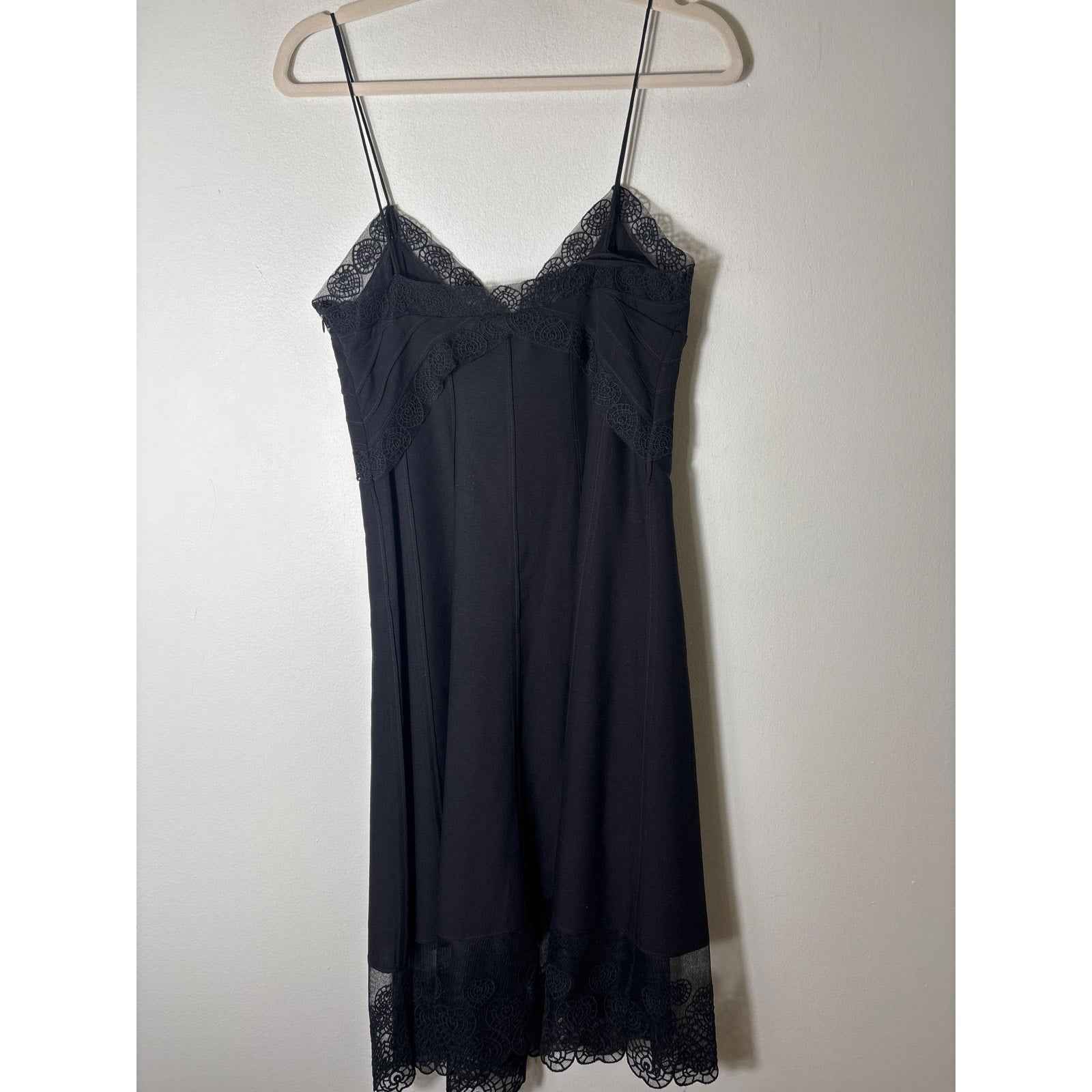 Catherine Malandrino Spaghetti Strap Midi Slip Dress Sz 8