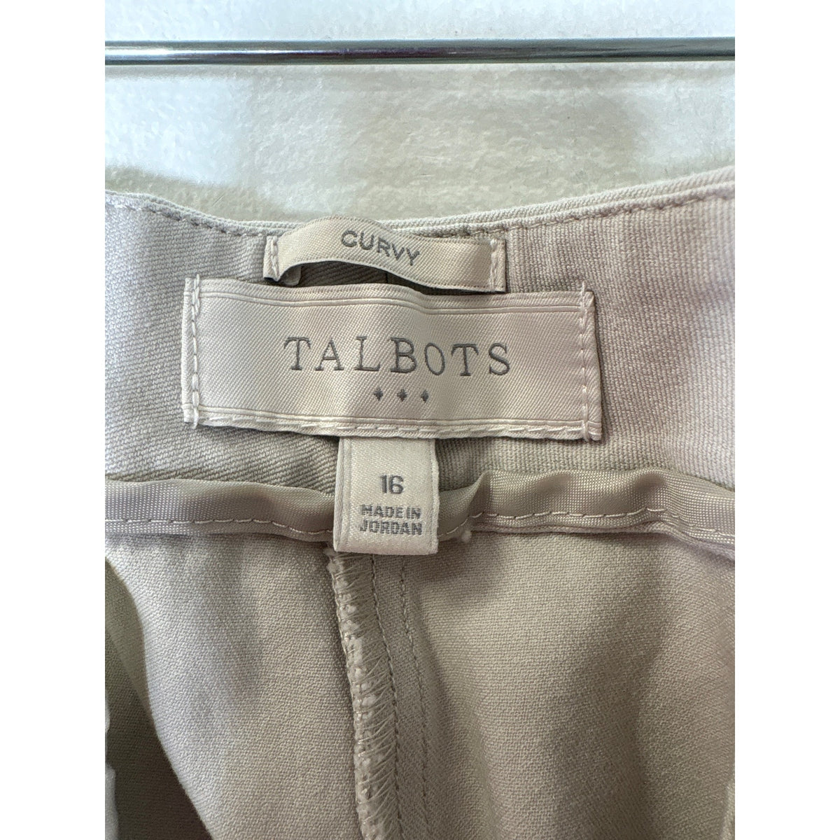 Talbots Curby Stone Pants Sz 16