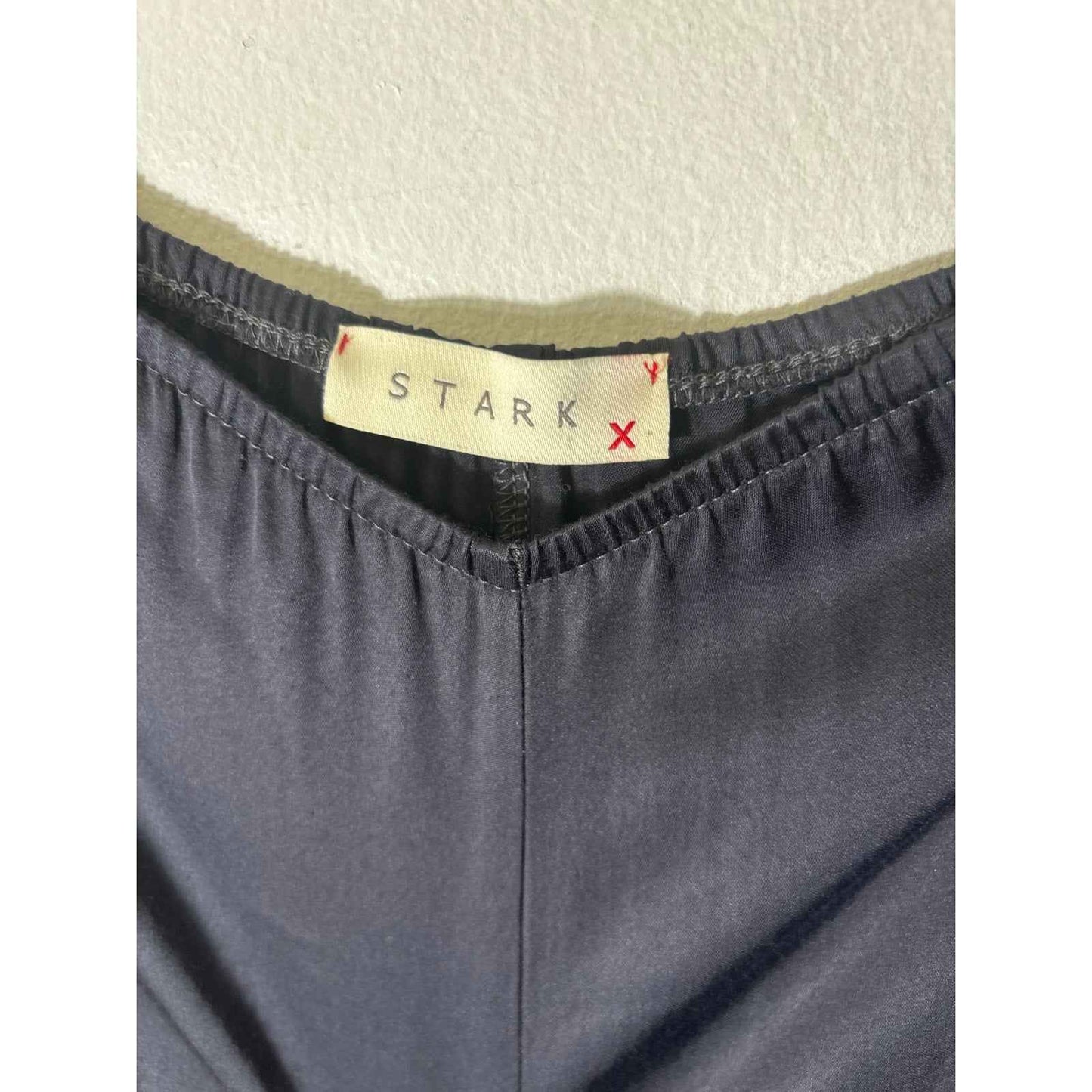 Stark X Black Pull On Side Slit Pants Sz M