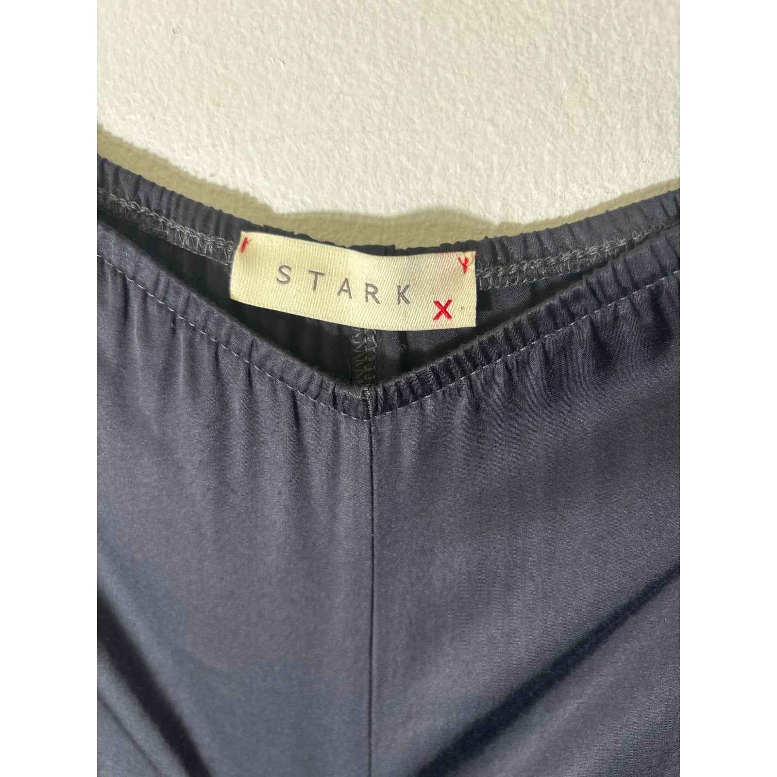 Stark X Black Pull On Side Slit Pants Sz M