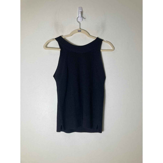 RD Style Black Halter Sweater Top Sz s