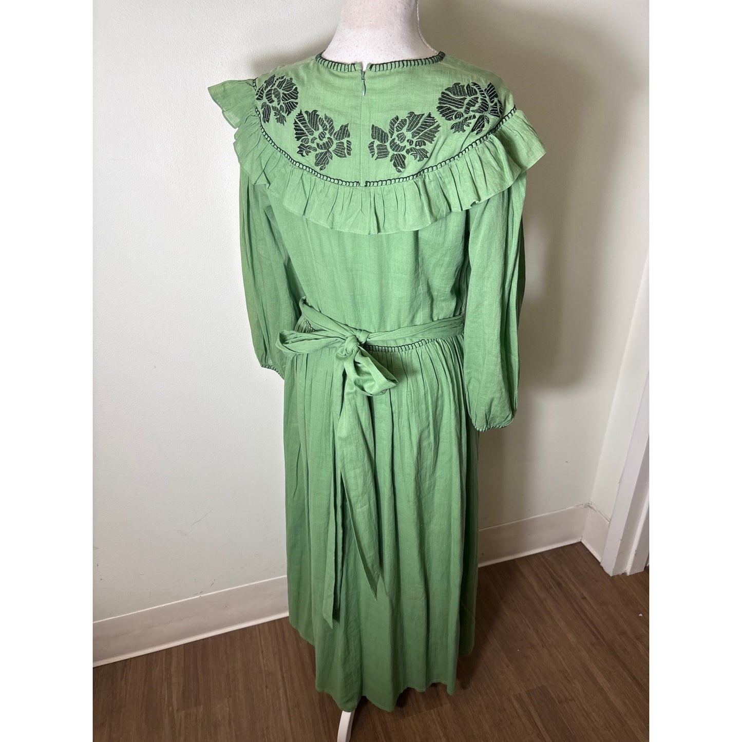 NWT Carolina K Green Pamela Dress Sz M