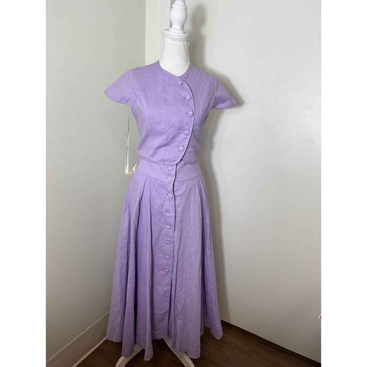 NWT Vita Grace Lilac Rossala Pannelled Dream Skirt Set Sz Xs